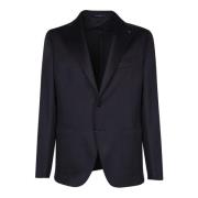 Tagliatore Blå Cashmere Blazer Elegant Stil Blue, Herr