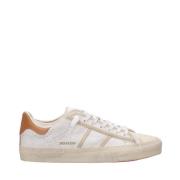 Hidnander Starless Låg Läder Canvas Sneakers White, Herr