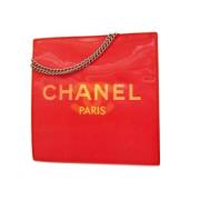 Chanel Vintage Pre-owned Canvas chanel-vskor Red, Dam