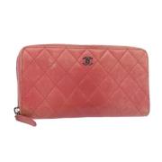 Chanel Vintage Pre-owned Laeder plnbcker Pink, Dam