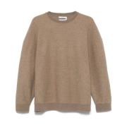 Max Mara Round-neck Knitwear Brown, Dam