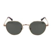 Persol Rund Metallram Solglasögon Yellow, Unisex