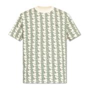 Lacoste T-shirt med monogram Beige, Herr