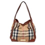 Burberry Vintage Pre-owned Laeder totevskor Brown, Dam