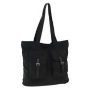 Prada Vintage Pre-owned Nylon totevskor Black, Dam