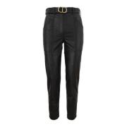 Twinset Byxor med normal passform Black, Dam