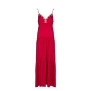 Liu Jo Elegant Maxi Klänning Pink, Dam