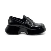 Vic Matié Svart Borstad Kalvskinn Moccasin Black, Dam