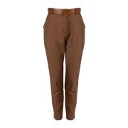 Liu Jo Slim Fit High Waist Byxor Brown, Dam