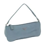 Prada Vintage Pre-owned Nylon prada-vskor Blue, Dam