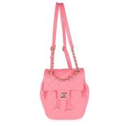 Chanel Vintage Pre-owned Laeder ryggsckar Pink, Dam