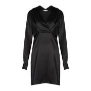 Liu Jo Elegant Wrap Stil Klänning Black, Dam