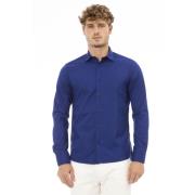 Baldinini Skjorta med italiensk krage, regular fit Blue, Herr