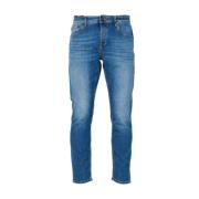 PT Torino Stretch Denim Jeans Tapered Fit Blue, Herr