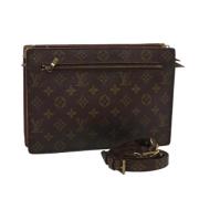 Louis Vuitton Vintage Pre-owned Canvas louis-vuitton-vskor Brown, Dam