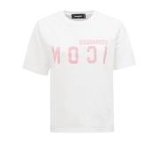 Dsquared2 Vit Bomull Tee White, Dam