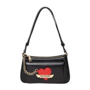 Moschino Svart Syntetisk Dam Crossbody Väska Black, Dam