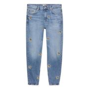 Tommy Hilfiger Faded Denim Jeans med Broderade Patches Blue, Herr