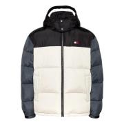 Tommy Hilfiger Färgblock puffjacka med avtagbar huva Multicolor, Herr