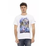 Trussardi Elegant vit bomullsblandad tee White, Herr