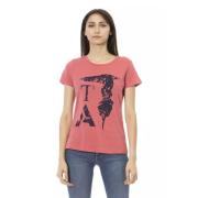 Trussardi Elegant Rosa Bomullsblandad T-shirt Pink, Dam