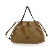 Pinko Brun Chain Handle Tote Bag Brown, Dam