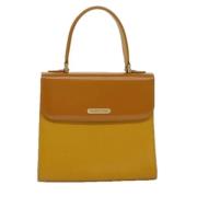 Burberry Vintage Pre-owned Laeder handvskor Yellow, Dam