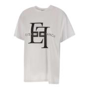 Elisabetta Franchi Stiliga T-shirts och Polos Kollektion White, Dam