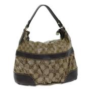 Gucci Vintage Pre-owned Canvas gucci-vskor Beige, Dam