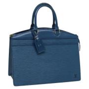 Louis Vuitton Vintage Pre-owned Laeder handvskor Blue, Dam