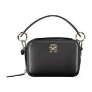 Tommy Hilfiger Black Polyurethane Handbag Black, Dam