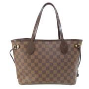 Louis Vuitton Vintage Pre-owned Tyg axelremsvskor Brown, Dam