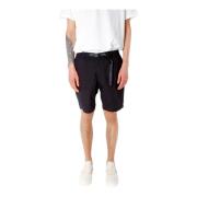 Gramicci Mid-Rise Bältes Shorts med Logo Black, Herr