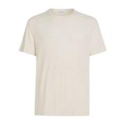 Calvin Klein Bomull Linne Herr T-Shirt Beige, Herr