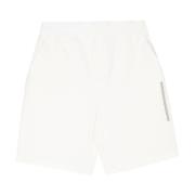 Calvin Klein Präglad Logga Sweatshorts för Män White, Herr