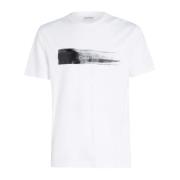 Calvin Klein Borstad Logga Herr T-shirt White, Herr