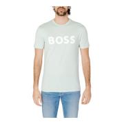 Hugo Boss Mäns Thinking T-shirt Green, Herr