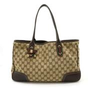 Gucci Vintage Pre-owned Canvas gucci-vskor Beige, Dam