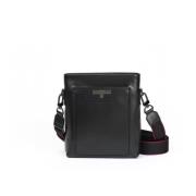 Testoni Cross Body Väska med Metallpersonalisering Black, Dam