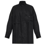 Y-3 Svart Overshirt Stilren Minimalistisk Mode Black, Herr