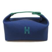 Hermès Vintage Pre-owned Canvas necessrer Blue, Dam