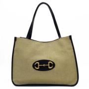 Gucci Vintage Pre-owned Canvas gucci-vskor Beige, Dam