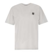 Maison Kitsuné Fox Logo Vit T-shirt White, Herr