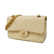 Chanel Vintage Pre-owned Tyg chanel-vskor White, Dam