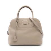 Hermès Vintage Pre-owned Laeder handvskor Beige, Dam