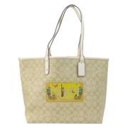 Coach Pre-owned Pre-owned Plast axelremsvskor Beige, Dam