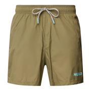 Hugo Boss Snabbtorkande badshorts för män Green, Herr