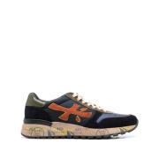 Premiata Nylon och Läder Panel Sneakers Multicolor, Herr