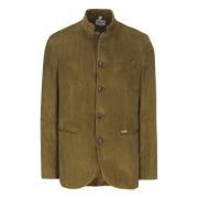 Luis Trenker Corduroy Blazer Green, Herr