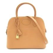 Hermès Vintage Pre-owned Laeder handvskor Beige, Dam